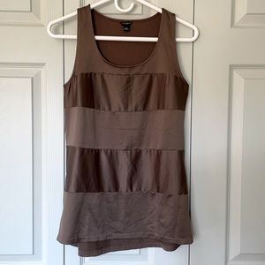 Ann Taylor brown dressy tank